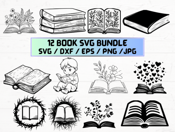 Book Laser Engraving Cut Files