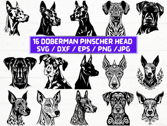 Doberman Pinscher Head SVG Bundle: A Comprehensive Overview for Designers and Creators