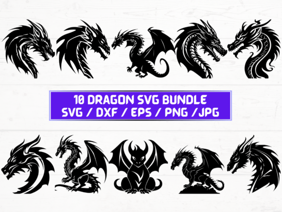 Dragon SVG, DXF, EPS, JPG, PNG – A Digital Creator’s Essential Toolkit
