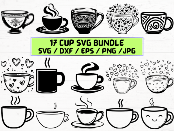 Exploring the Versatility of the Cup SVG Bundle for Design and Production