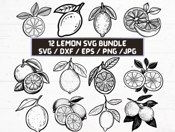 Maximize Your Design Workflow with Lemon SVG, DXF, EPS, JPG, and PNG Files