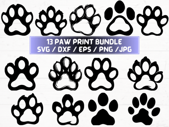 Paw Print SVG, DXF, EPS, JPG, PNG: A Versatile Digital Asset for Creators and Businesses