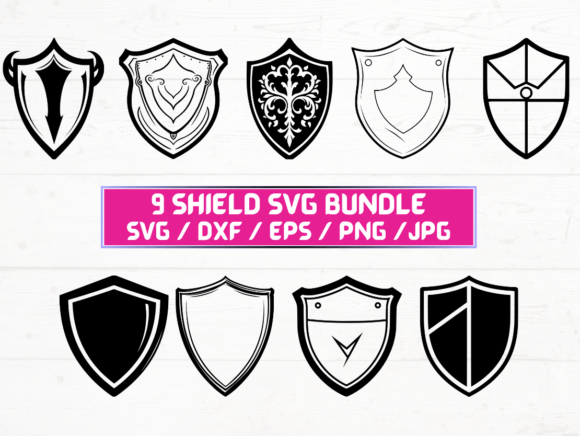 Shield Laser Engraving Cut Files