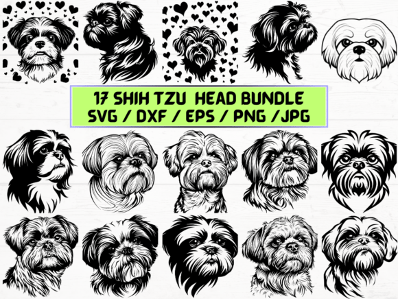 Shih Tzu Head Laser Engraving Cut Files