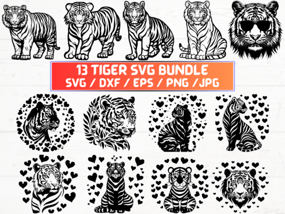 Tiger SVG for Creative Projects