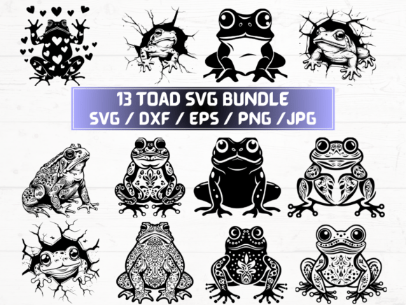 Toad SVG Files for Designers