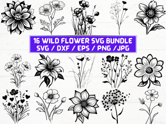 Wild Flower SVG File: A Versatile Asset for Creative and Practical Workflows